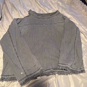 Zara Light Gray Denim Shirt